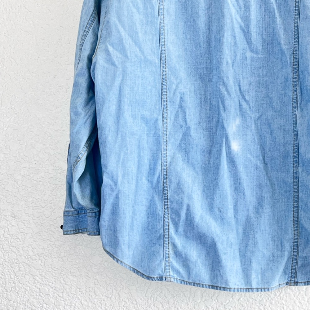 Lizwear | Vintage button down shirt chambray throw on size small - Picture 7 of 9